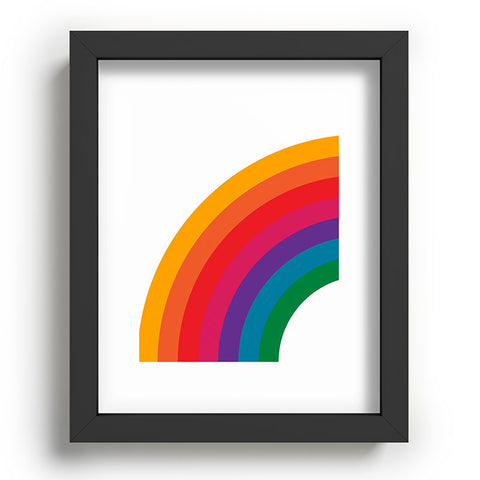 Circa78Designs Retro Bright Rainbow Left Side Recessed Framing Rectangle