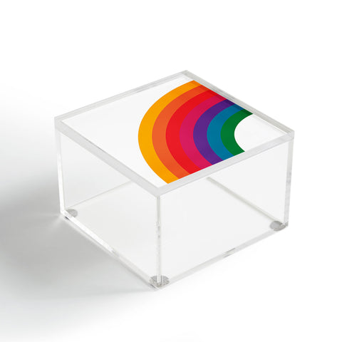 Circa78Designs Retro Bright Rainbow Left Side Acrylic Box
