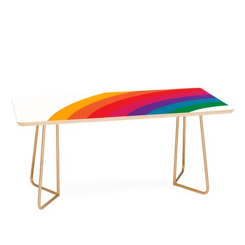 Circa78Designs Retro Bright Rainbow Left Side Coffee Table
