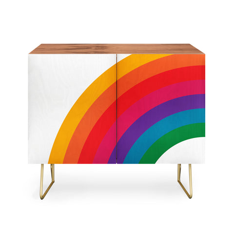 Circa78Designs Retro Bright Rainbow Left Side Credenza