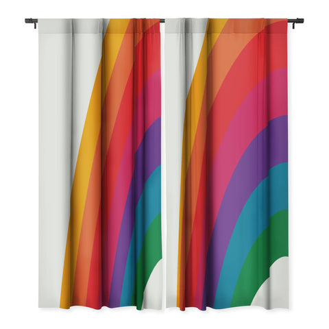 Circa78Designs Retro Bright Rainbow Left Side Blackout Non Repeat