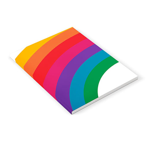 Circa78Designs Retro Bright Rainbow Left Side Notebook