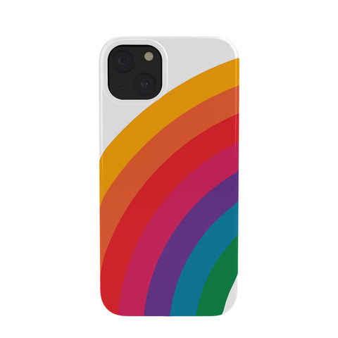 Circa78Designs Retro Bright Rainbow Left Side Phone Case