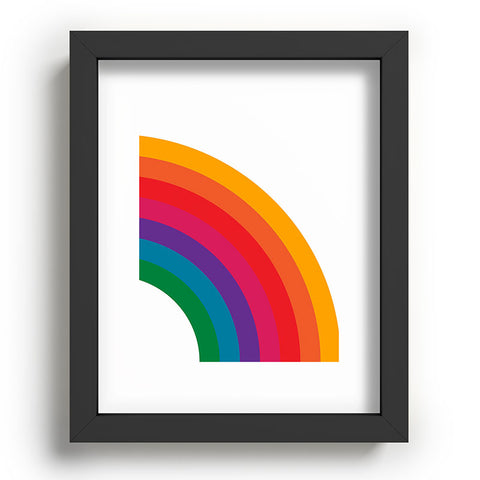 Circa78Designs Retro Bright Rainbow Right Side Recessed Framing Rectangle