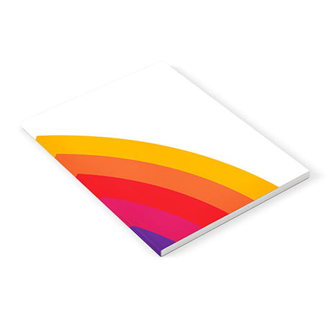Circa78Designs Retro Bright Rainbow Right Side Notebook