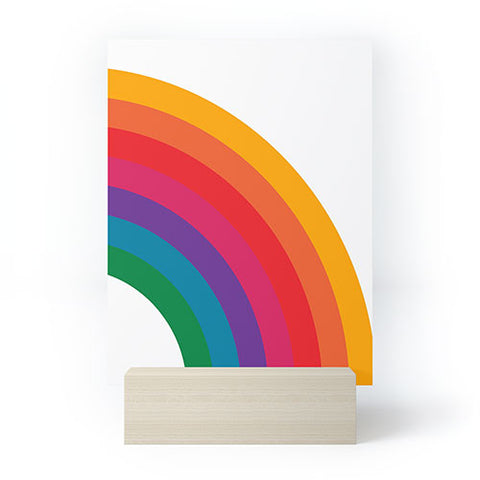 Circa78Designs Retro Bright Rainbow Right Side Mini Art Print