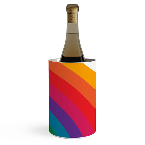 Circa78Designs Retro Bright Rainbow Right Side Wine Chiller