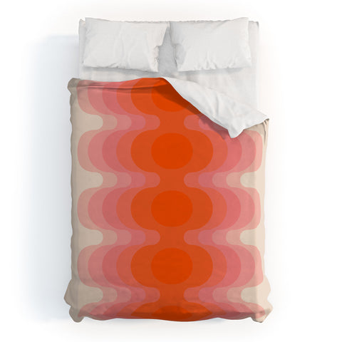 Circa78Designs Strawberry Echo Duvet Cover