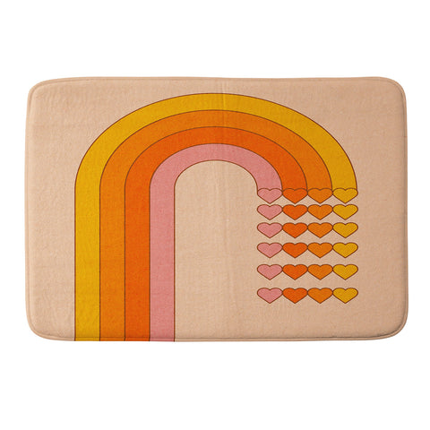 Circa78Designs Sweetheart Rainbow Memory Foam Bath Mat
