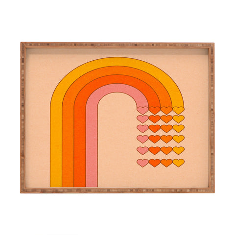 Circa78Designs Sweetheart Rainbow Rectangular Tray