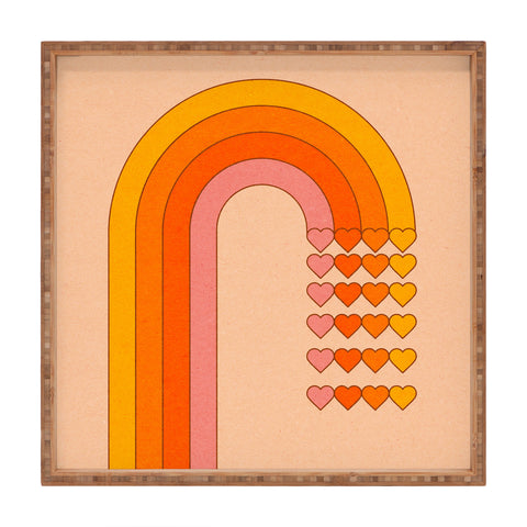 Circa78Designs Sweetheart Rainbow Square Tray