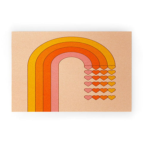 Circa78Designs Sweetheart Rainbow Welcome Mat
