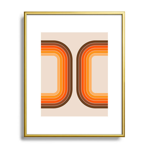 Circa78Designs Tan Tunnel Metal Framed Art Print