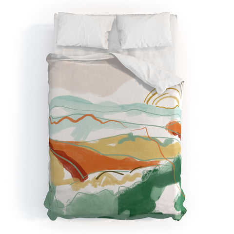 Claire Kelsey Sunrise Appalachia Duvet Cover