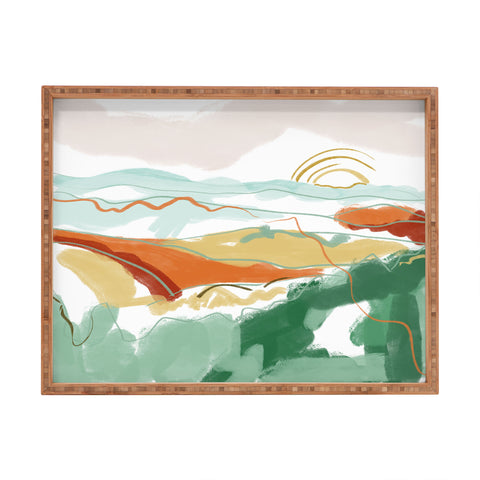 Claire Kelsey Sunrise Appalachia Rectangular Tray