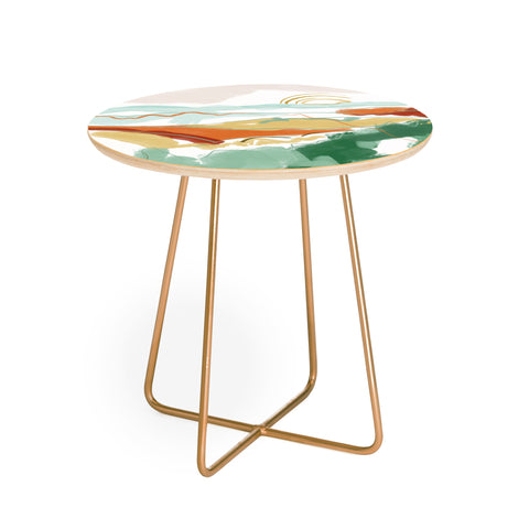 Claire Kelsey Sunrise Appalachia Round Side Table