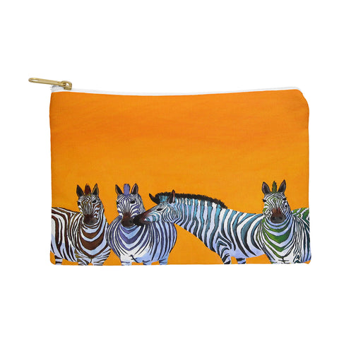 Clara Nilles Candy Stripe Zebras Pouch