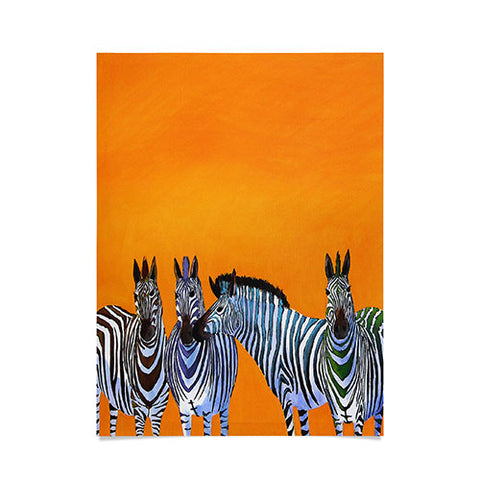 Clara Nilles Candy Stripe Zebras Poster