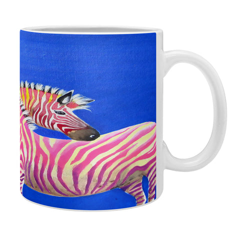Clara Nilles Diva Zebras On Royal Sapphire Coffee Mug
