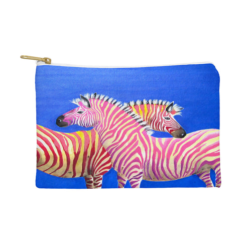 Clara Nilles Diva Zebras On Royal Sapphire Pouch