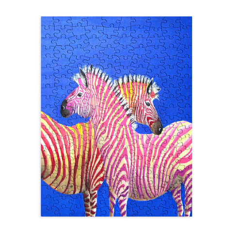 Clara Nilles Diva Zebras On Royal Sapphire Puzzle