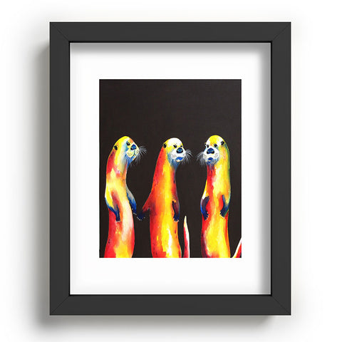 Clara Nilles Flaming Otters Recessed Framing Rectangle