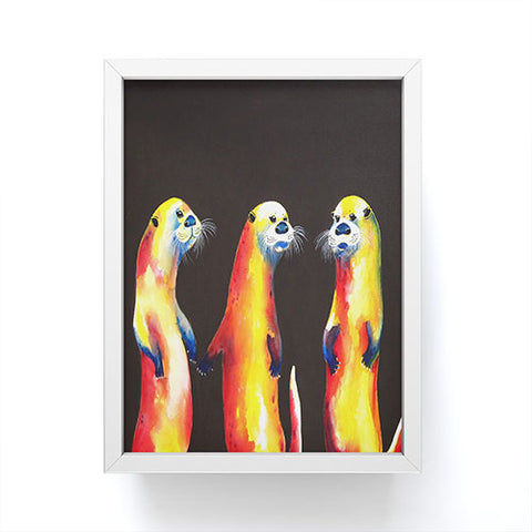 Clara Nilles Flaming Otters Framed Mini Art Print