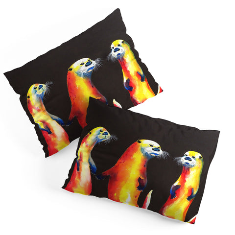 Clara Nilles Flaming Otters Pillow Shams