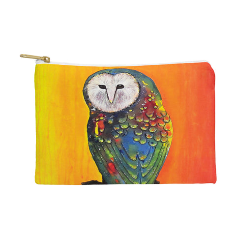 Clara Nilles Glowing Owl On Sunset Pouch
