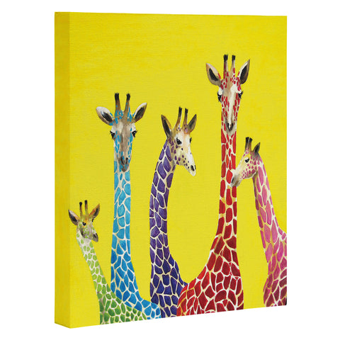 Clara Nilles Jellybean Giraffes Art Canvas