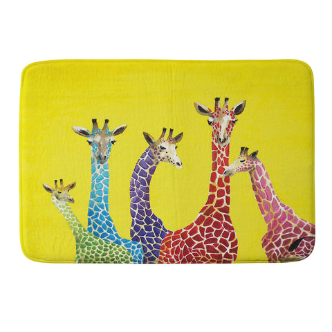 Clara Nilles Jellybean Giraffes Memory Foam Bath Mat