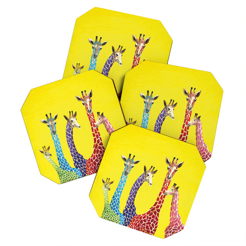 Clara Nilles Jellybean Giraffes Coaster Set