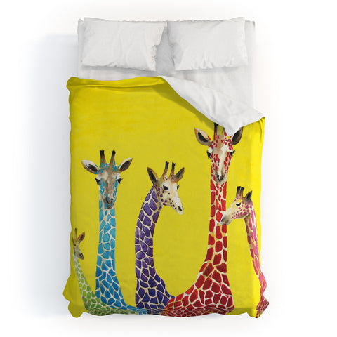 Clara Nilles Jellybean Giraffes Duvet Cover