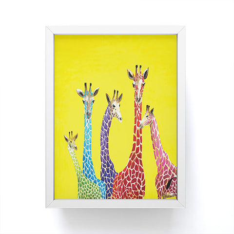 Clara Nilles Jellybean Giraffes Framed Mini Art Print