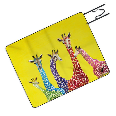 Clara Nilles Jellybean Giraffes Picnic Blanket