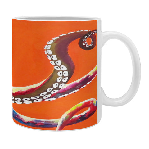 Clara Nilles Jeweled Octopus On Tangerine Coffee Mug
