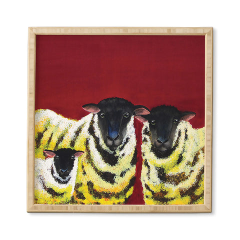 Clara Nilles Lemon Spongecake Sheep Framed Wall Art