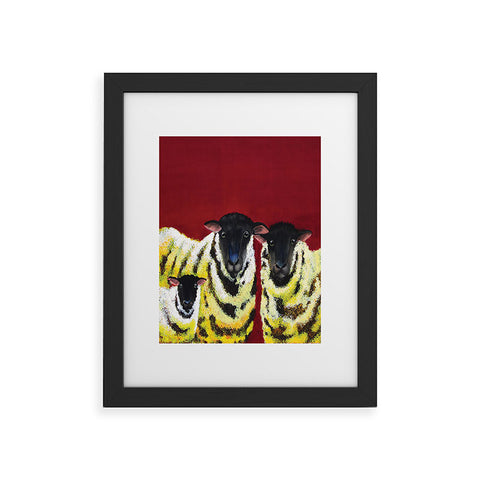 Clara Nilles Lemon Spongecake Sheep Framed Art Print