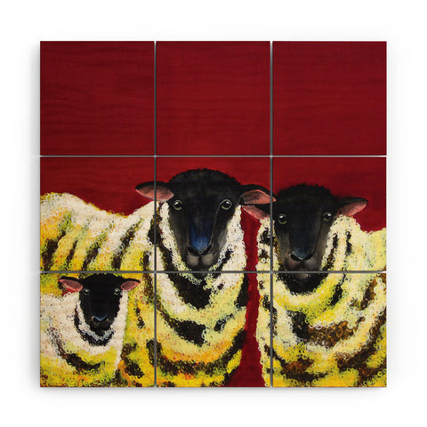 Clara Nilles Lemon Spongecake Sheep Wood Wall Mural