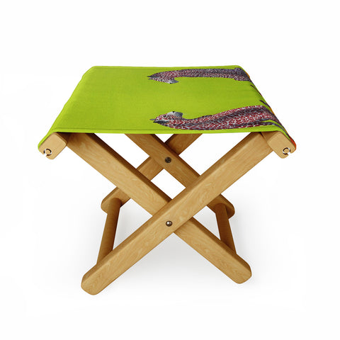 Clara Nilles Leopard Lovers Folding Stool