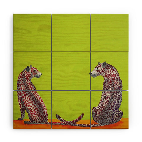 Clara Nilles Leopard Lovers Wood Wall Mural