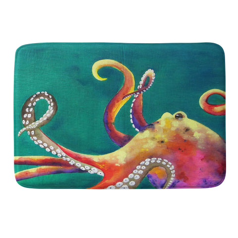 Clara Nilles Mardi Gras Octopus Memory Foam Bath Mat