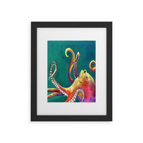 Clara Nilles Mardi Gras Octopus Framed Art Print