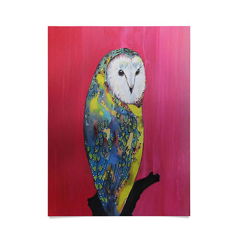 Clara Nilles Owl On Lipstick Poster