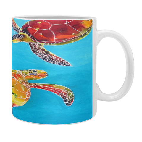 Clara Nilles Tie Dye Sea Turtles Coffee Mug