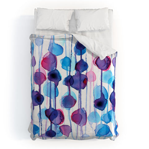 CMYKaren Abstract Watercolor Duvet Cover
