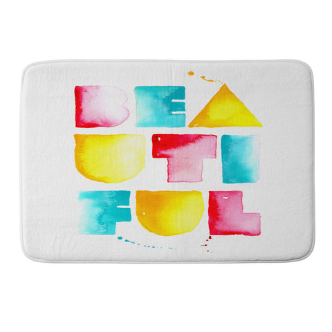 CMYKaren Beautiful Memory Foam Bath Mat