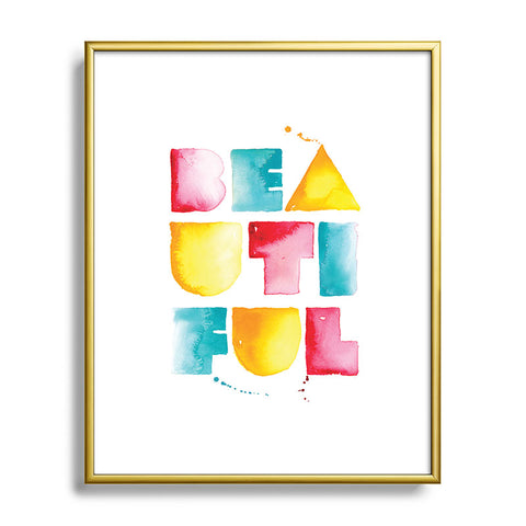 CMYKaren Beautiful Metal Framed Art Print