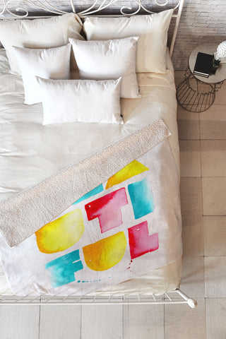 CMYKaren Beautiful Fleece Throw Blanket