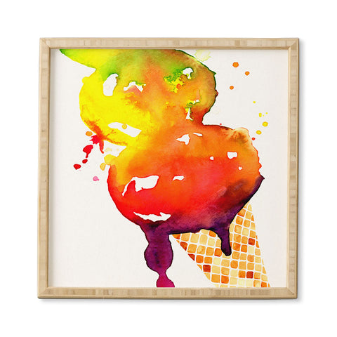 CMYKaren Ice Cream 1 Framed Wall Art